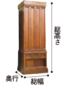 総幅×総高さ×奥行